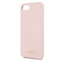 Guess GUHCI8LSGLLP iPhone 7/8/SE 2020 / SE 2022 light pink/jasnoróżowy hard case Silicone