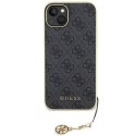 Guess GUHCP15MGF4GGR iPhone 15 Plus 6.7" szary/grey hardcase 4G Charms Collection