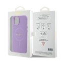 Guess GUHMP15MPSAHMCU iPhone 15 Plus 6.7" fioletowy/purple hardcase Saffiano MagSafe