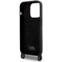 Karl Lagerfeld KLHCP15LSCBSKNK iPhone 15 Pro 6.1" hardcase czarny/black Crossbody Silicone Ikonik