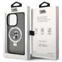 Karl Lagerfeld KLHMP15XHMRSKCK iPhone 15 Pro Max 6.7" czarny/black hardcase Ring Stand Karl&Choupettte MagSafe