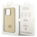 Guess GUHCP15LPS4DGPD iPhone 15 Pro 6.1" złoty/gold hardcase Strass Metal Logo