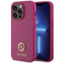 Guess GUHCP15XPS4DGPP iPhone 15 Pro Max 6.7" różowy/pink hardcase Strass Metal Logo