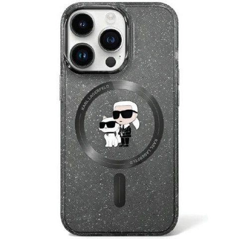 Karl Lagerfeld KLHMN61HGKCNOK iPhone 11 / Xr 6.1" czarny/black hardcase Karl&Choupette Glitter MagSafe