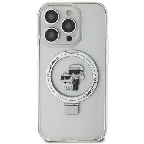 Karl Lagerfeld KLHMN61HMRSKCH iPhone 11 / Xr 6.1" bialy/white hardcase Ring Stand Karl&Choupettte MagSafe