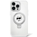 Karl Lagerfeld KLHMP15LHMRSCHH iPhone 15 Pro 6.1" biały/white hardcase Ring Stand Choupette Head MagSafe