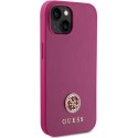 Guess GUHCP15SPS4DGPP iPhone 15 6.1" różowy/pink hardcase Strass Metal Logo