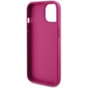 Guess GUHCP15SPS4DGPP iPhone 15 6.1" różowy/pink hardcase Strass Metal Logo