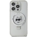 Karl Lagerfeld KLHMP15XHMRSCHH iPhone 15 Pro Max 6.7" biały/white hardcase Ring Stand Choupette Head MagSafe