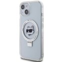 Karl Lagerfeld KLHMP15SHMRSCHH iPhone 15 6.1" biały/white hardcase Ring Stand Choupette Head MagSafe