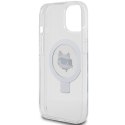 Karl Lagerfeld KLHMP15SHMRSCHH iPhone 15 6.1" biały/white hardcase Ring Stand Choupette Head MagSafe