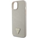 Guess GUHCP15SPCRTHCD iPhone 15 6.1" złoty/gold hardcase Croco Triangle Metal Logo