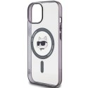 Karl Lagerfeld KLHMP15MHCHNOTK iPhone 15 Plus 6.7" transparent hardcase IML Choupette`s Head MagSafe