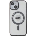 Karl Lagerfeld KLHMP15MHKHNOTK iPhone 15 Plus 6.7" transparent hardcase IML Karl`s Head MagSafe