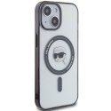 Karl Lagerfeld KLHMP15SHKHNOTK iPhone 15 6.1" transparent hardcase IML Karl`s Head MagSafe