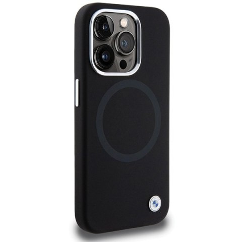 BMW BMHMP15XSILBK2 iPhone 15 Pro Max 6.7" czarny/black Signature Liquid Silicone MagSafe