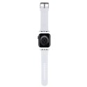 Karl Lagerfeld Pasek KLAWLSLCNH Apple Watch 42/44/45mm biały/white strap 3D Rubber Choupette Head