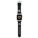 Karl Lagerfeld Pasek KLAWLSLKCNK Apple Watch 42/44/45mm czarny/black strap 3D Rubber Karl&Choupette Heads