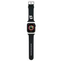 Karl Lagerfeld Pasek KLAWLSLKNK Apple Watch 42/44/45mm czarny/black strap 3D Rubber Karl Head