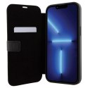 BMW BMBKP15X22RDPK iPhone 15 Pro Max 6.7" czarny/black bookcase Leather Textured & Stripe