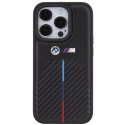 BMW BMHCP15X22NSTB iPhone 15 Pro Max 6.7" czarny/black Stamped Tricolor Stripe