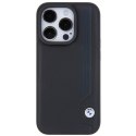 BMW BMHCP15X22RBDK iPhone 15 Pro Max 6.1" czarny/black hardcase Leather Blue Dots