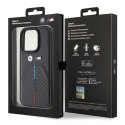 BMW BMHCP15L22NSTB iPhone 15 Pro 6.1" czarny/black Stamped Tricolor Stripe