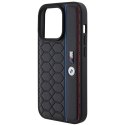 BMW BMHCP15L22PGVK iPhone 15 Pro 6.1" czarny/black hardcase M Edition Hexo Pattern