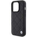 BMW BMHCP15L22RQDK iPhone 15 Pro 6.1" czarny/black Leather Quilted