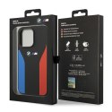 BMW BMHCP15L22SCSK iPhone 15 Pro 6.1" czarny/black Silicone Blue&Red Stripes M Collection