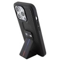 BMW BMHCP15LGSPPRK iPhone 15 Pro 6.1" czarny/black hardcase Grip Stand Smooth & Perforated