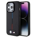 BMW BMHMP15L22PVTK iPhone 15 Pro 6.1" czarny/black hardcase Quilted Tricolor MagSafe