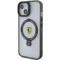Ferrari FEHMP15SUSCAK iPhone 15 / 14 / 13 6.1" czarny/black hardcase Ring Stand 2023 Collection MagSafe