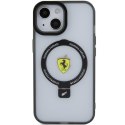 Ferrari FEHMP15SUSCAK iPhone 15 / 14 / 13 6.1" czarny/black hardcase Ring Stand 2023 Collection MagSafe