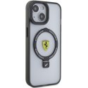 Ferrari FEHMP15SUSCAK iPhone 15 / 14 / 13 6.1" czarny/black hardcase Ring Stand 2023 Collection MagSafe