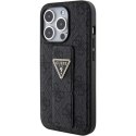 Guess GUHCP15XPGS4TDK iPhone 15 Pro Max 6.7" czarny/black hardcase Grip Stand 4G Triangle Strass