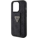 Guess GUHCP15XPGS4TDK iPhone 15 Pro Max 6.7" czarny/black hardcase Grip Stand 4G Triangle Strass