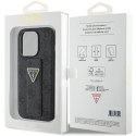 Guess GUHCP15XPGS4TDK iPhone 15 Pro Max 6.7" czarny/black hardcase Grip Stand 4G Triangle Strass