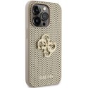 Guess GUHCP15XPSP4LGD iPhone 15 Pro Max 6.7" złoty/gold hardcase Perforated 4G Glitter