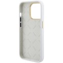 Guess GUHCP15LM4DGPH iPhone 15 Pro 6.1" biały/white hardcase Silicone Logo Strass 4G