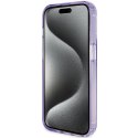 Guess GUHMP15XHRSGSU iPhone 15 Pro Max 6.7" fioletowy/purple hardcase Ring Stand Script Glitter MagSafe