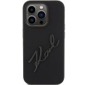 Karl Lagerfeld KLHCP15LSKSBMCK iPhone 15 Pro 6.1" czarny/black hardcase Silicone Karl Script