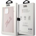 Karl Lagerfeld KLHCP15LSKSBMCP iPhone 15 Pro 6.1" różowy/pink hardcase Silicone Karl Script