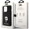 Karl Lagerfeld KLHCP15LSMHKNPK iPhone 15 Pro 6.1" czarny/black Silicone Ikonik Metal Pin