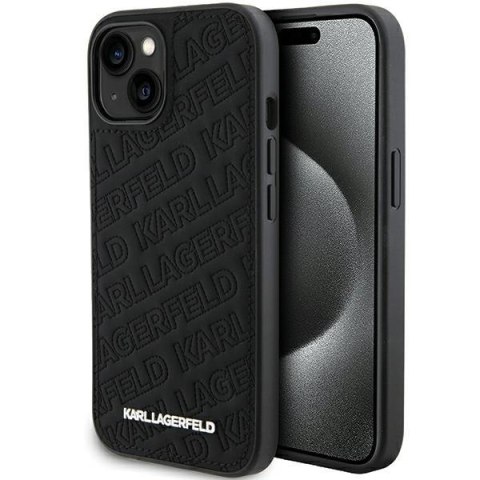 Karl Lagerfeld KLHCP15MPQKPMK iPhone 15 Plus 6.7" czarny/black hardcase Quilted K Pattern