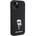 Karl Lagerfeld KLHCP15MSMHKNPK iPhone 15 Plus 6.7" czarny/black Silicone Ikonik Metal Pin