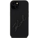 Karl Lagerfeld KLHCP15SSKSBMCK iPhone 15 6.1" czarny/black hardcase Silicone Karl Script