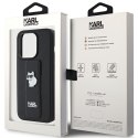 Karl Lagerfeld KLHCP15XGSACHPK iPhone 15 Pro Max 6.7" czarny/black hardcase Gripstand Saffiano Choupette Pins