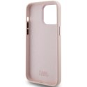 Karl Lagerfeld KLHCP15XSMHCNPP iPhone 15 Pro Max 6.7" różowy/pink Silicone Choupette Metal Pin