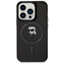 Karl Lagerfeld KLHMP14XHFCKNOK iPhone 14 Pro Max 6.7" czarny/black hardcase IML Ikonik MagSafe